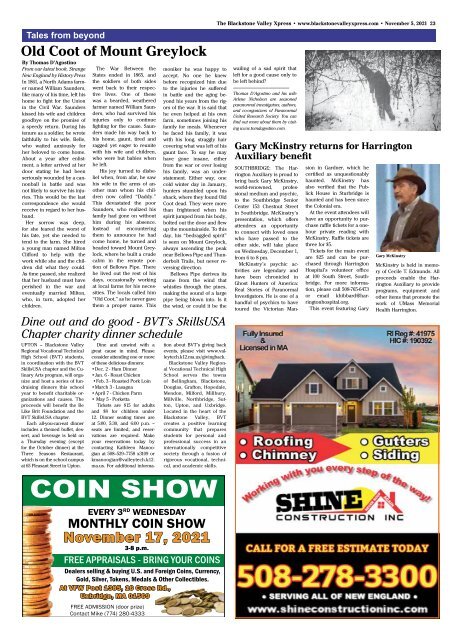 Blackstone Valley Xpress November 11, 2021