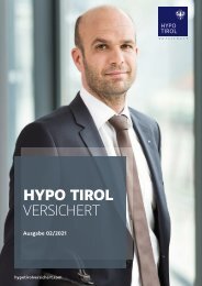 HYPO TIROL VERSICHERT - Ausgabe Herbst/Winter 2022