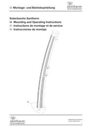 F Montage- und Betriebsanleitung Solardusche Suntherm I ...