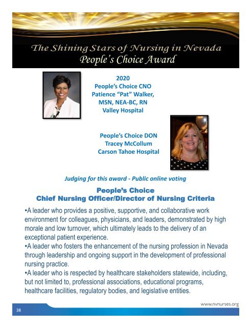 2021 Nevada Nurses Association Yearbook