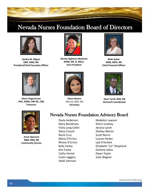 2021 Nevada Nurses Association Yearbook