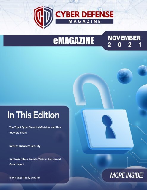  Cyber Defense eMagazine November Edition for 2021