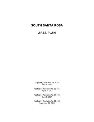 South Santa Rosa Area Plan - County of Sonoma