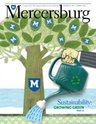 Sustainability: - Mercersburg Academy