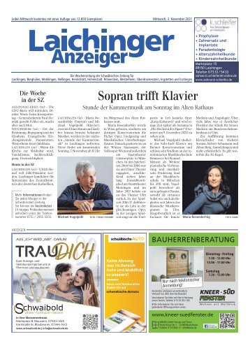 Laichinger Anzeiger 03.11.2021