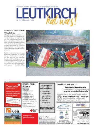 Leutkirch hat was 03.11.2021
