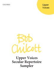 Bob Chilcott - Secular Upper Voices Sampler