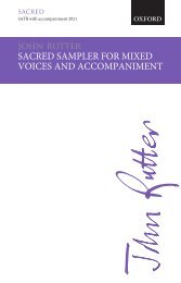 John Rutter SATB Sacred sampler with accompaniment