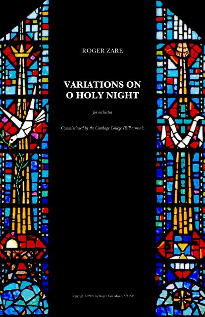 Zare - Variations on O Holy Night - 00 Full Score