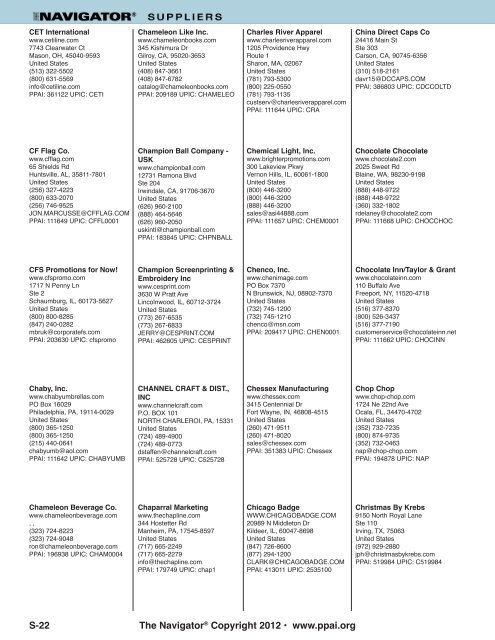 Suppliers Section 3.indd - PPAI