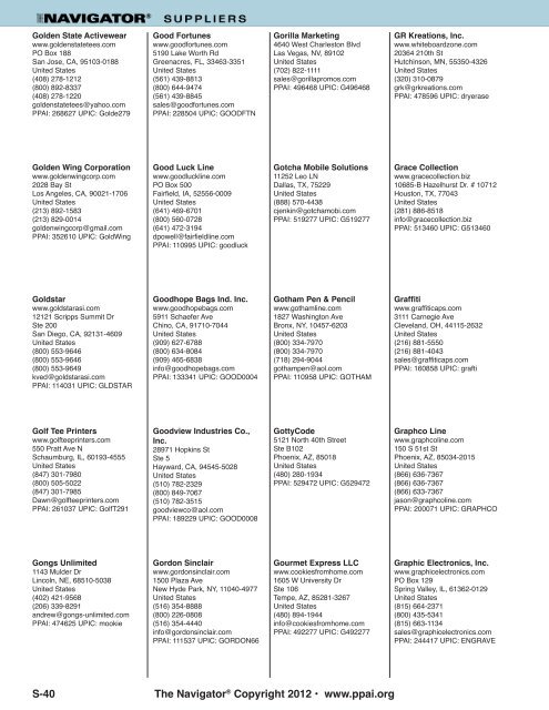 Suppliers Section 3.indd - PPAI