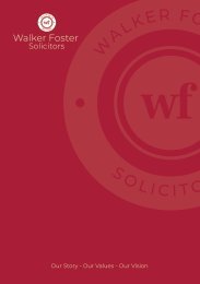 Walker Foster Solicitors - External Brand Book