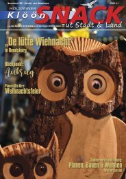 Holsteiner KlöönSNACK - Ausgabe Rendsburg / Mittelholstein - November 2021
