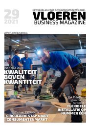 29 | 2021 Vloeren Business Magazine