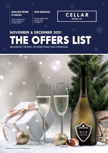 Cellar Drinks Co. The Offers List November - December 2021 