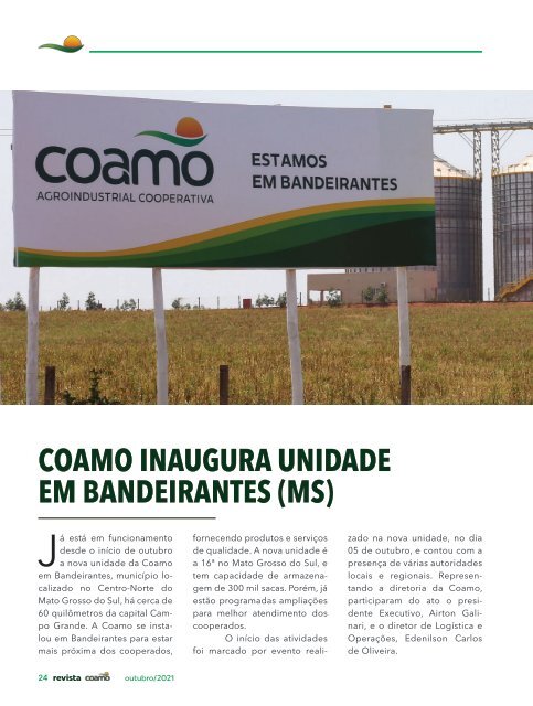 Revista Coamo edição Outubro de 2021