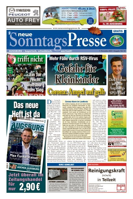 neue SonntagsPresse vom 07.11.2021