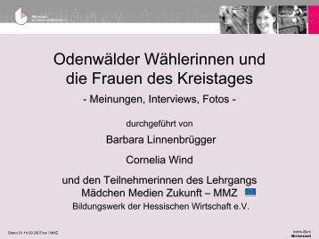 Odenwälder Wählerinnen und die Frauen des Kreistages