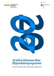 20 Jahre Johannes-Rau-Stipendiatenprogramm