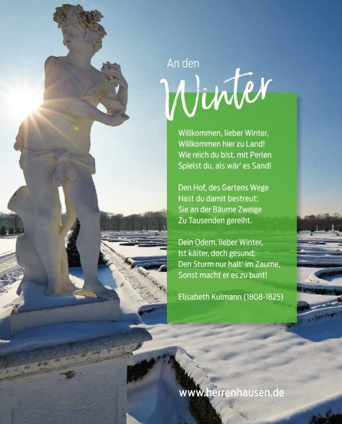 Im Garten Magazin Winterausgabe 2021 