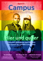  Campus – Das Magazin für Studierende vom tipBerlin