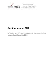 Vaccinovigilance - Effets indésirables liés à une vaccination - rapport annuel 2020