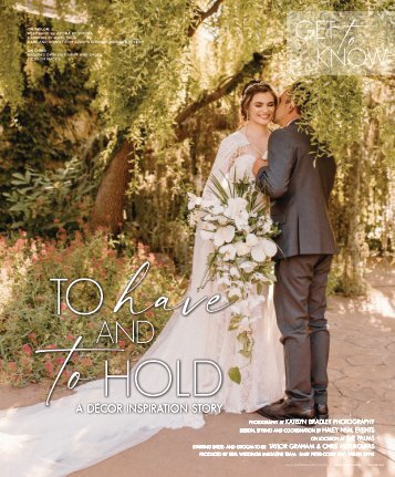 Real Weddings Magazine's To Have and To Hold-A Decor Inspiration Shoot-GET TO KNOW OUR REAL COUPLE MODELS