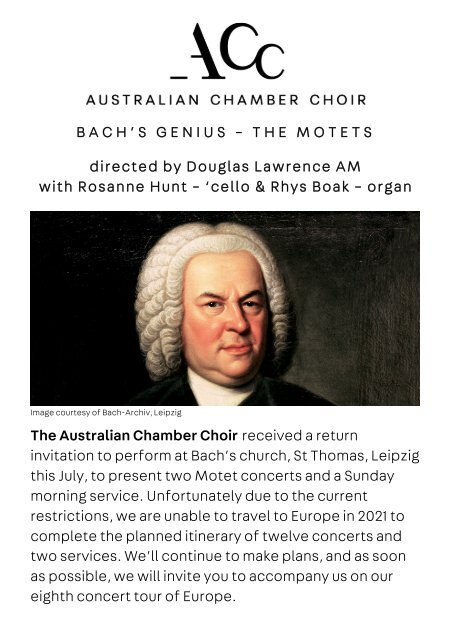 Bach's Genius - The Motets