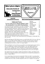 Newsletter 20 - April 2001