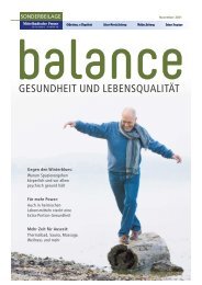 Mittelbadische Presse - balance Gesundheit und Lebensqualität
