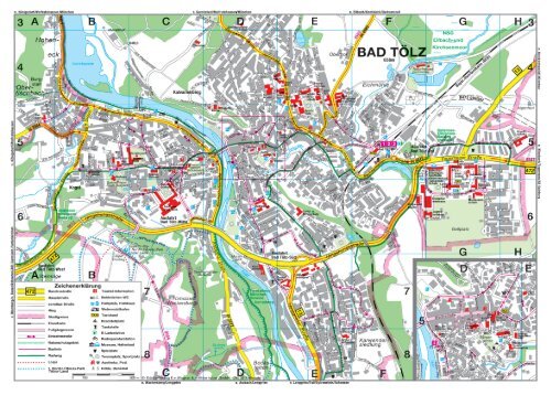 Bad Tölz - Stadtplan