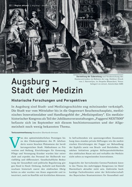 SchlossMagazin Augsburg Nordschwaben + Fünfseenland  November + Dezember 2021