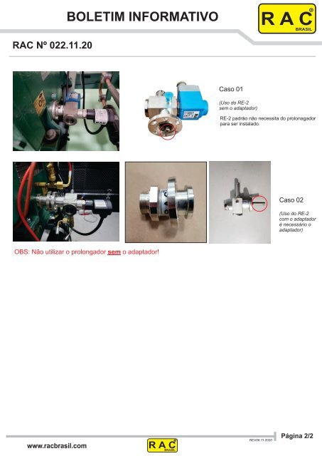 ADAPTADOR REGULADOR ELETRONICO - RAC BRASIL