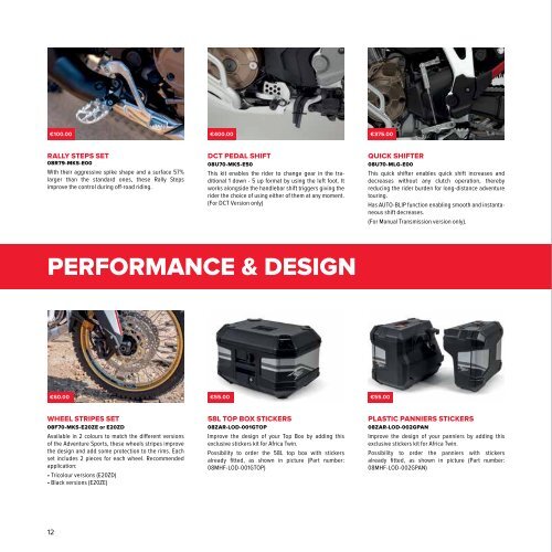 Honda 22YM Adventure Accessories Brochure