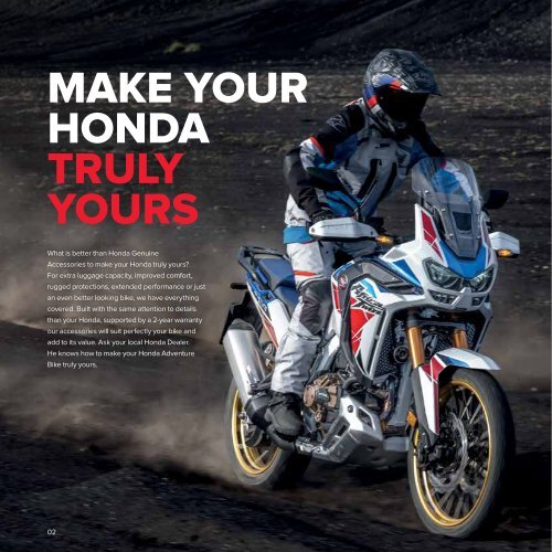 Honda 22YM Adventure Accessories Brochure