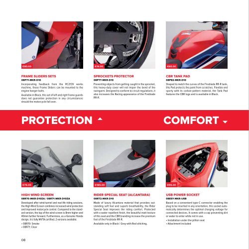 Honda 22YM Supersport Accessories Brochure