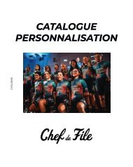 CATALOGUE CHEF DE FILE CUSTOM - CYCLISME