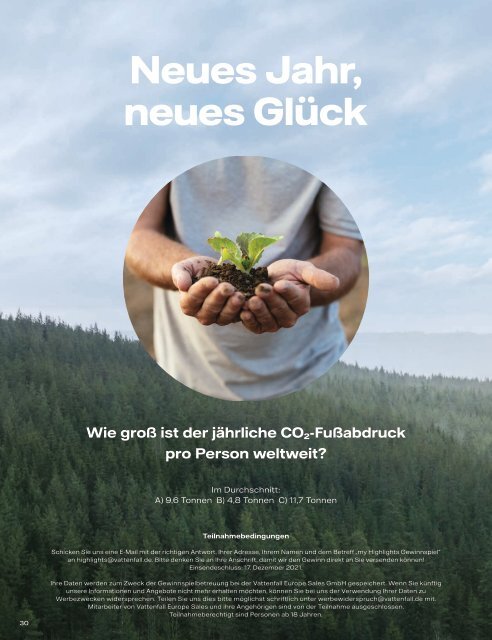 Vattenfall my Highlights Ausgabe 4/2021