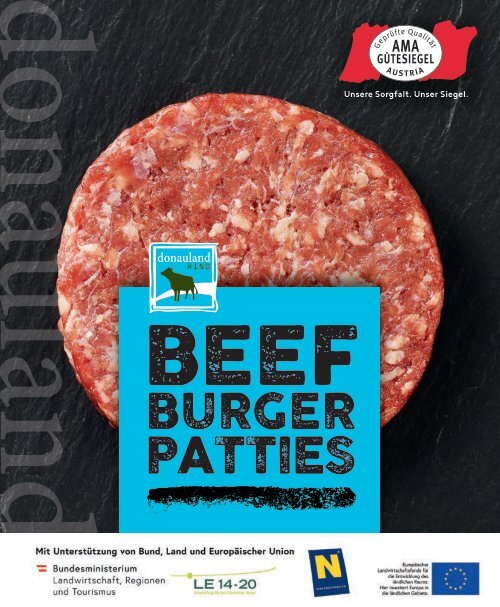 Beef Burger Patties - donauland Rind