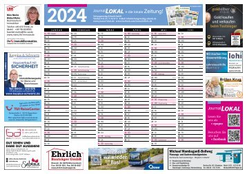 Kalender / Jahresplaner für die VG Rhein-Selz
