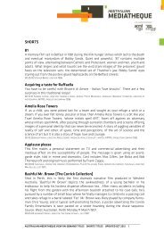 A - Z Titles - Australian Centre for the Moving Image