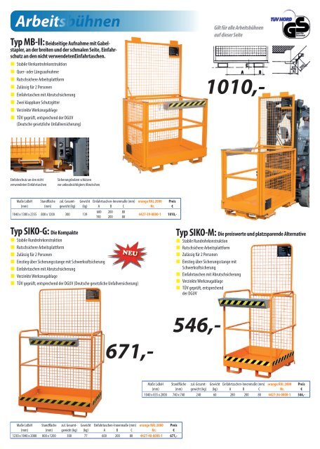 Wachter Transportgeräte und Zubehör