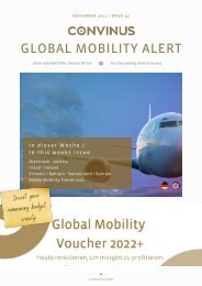 CONVINUS Global Mobility Alert Week 45