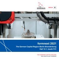 Berlin-Brandenburg at formnext 2021