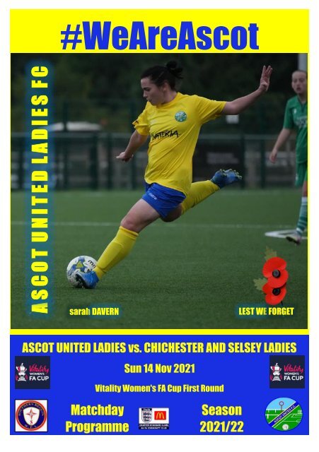 Ascot Ladies v Chichester and Selsey Ladies 141121