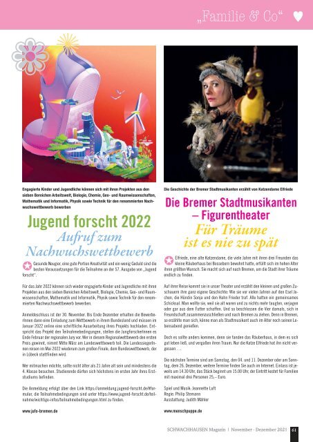 SCHWACHHAUSEN Magazin | November - Dezember 2021