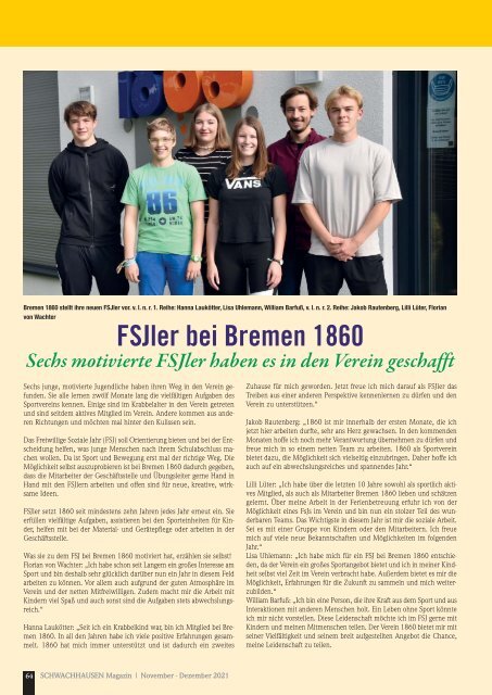 SCHWACHHAUSEN Magazin | November - Dezember 2021