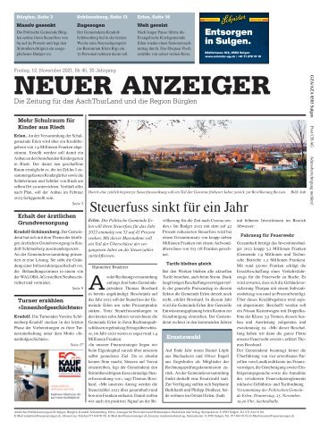 Neuer Anzeiger 12. November 2021
