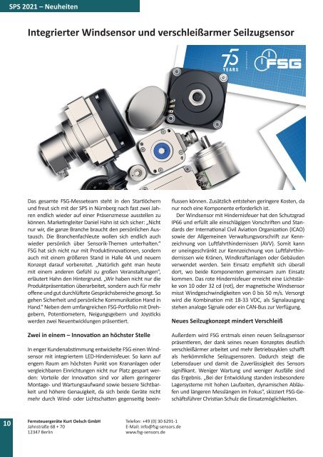 messweb E-Paper zur SPS 2021