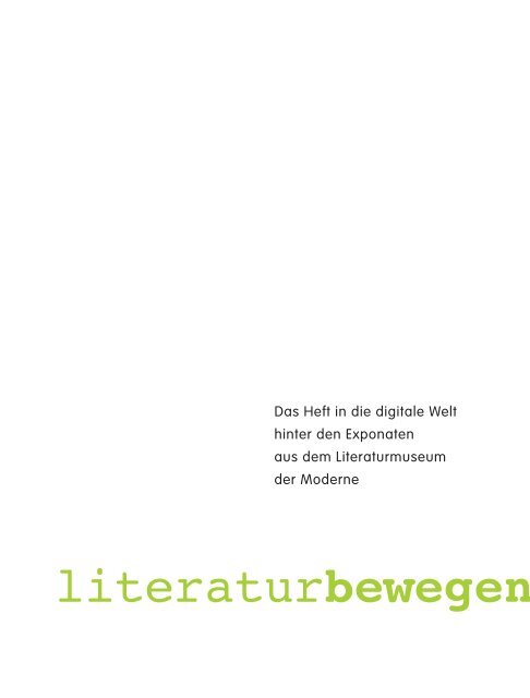 Das Flipbook zur AR-App "literaturbewegen" 